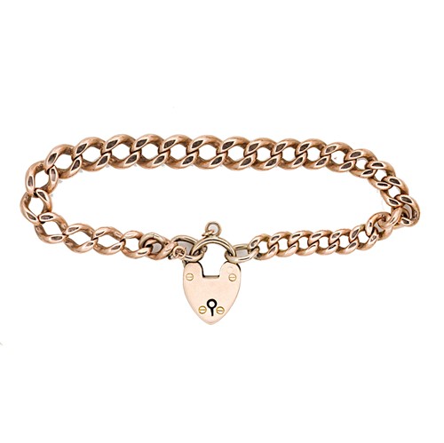 Lot 51 - A padlock bracelet