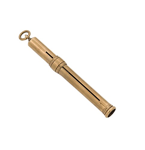 Lot 308 - Sampson Mordan & Co. - A 9ct gold propelling pencil casing