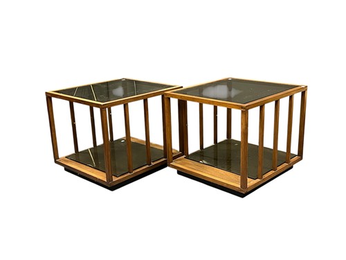 Lot 734 - A pair of Deil Canadian two tier coffee tables...