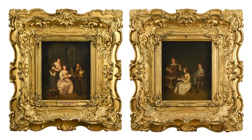 Lot 108 - After Caspar Netscher and Gerard ter Borch