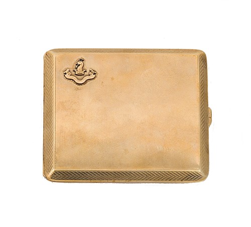 Lot 307 - An early 20th century 9ct gold cigarette case