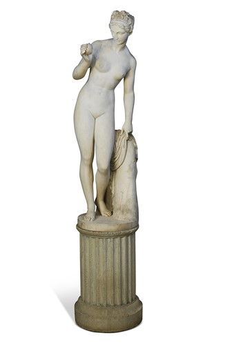 Lot 610 - A composite stone figure of Venus, 20th century