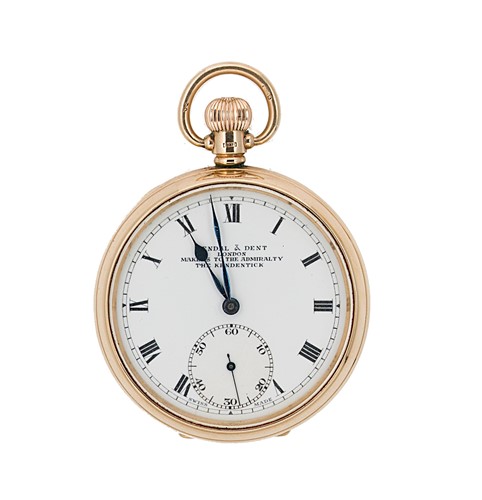 Lot 233 - Kendal & Dent, London - A 9ct gold open faced pocket watch