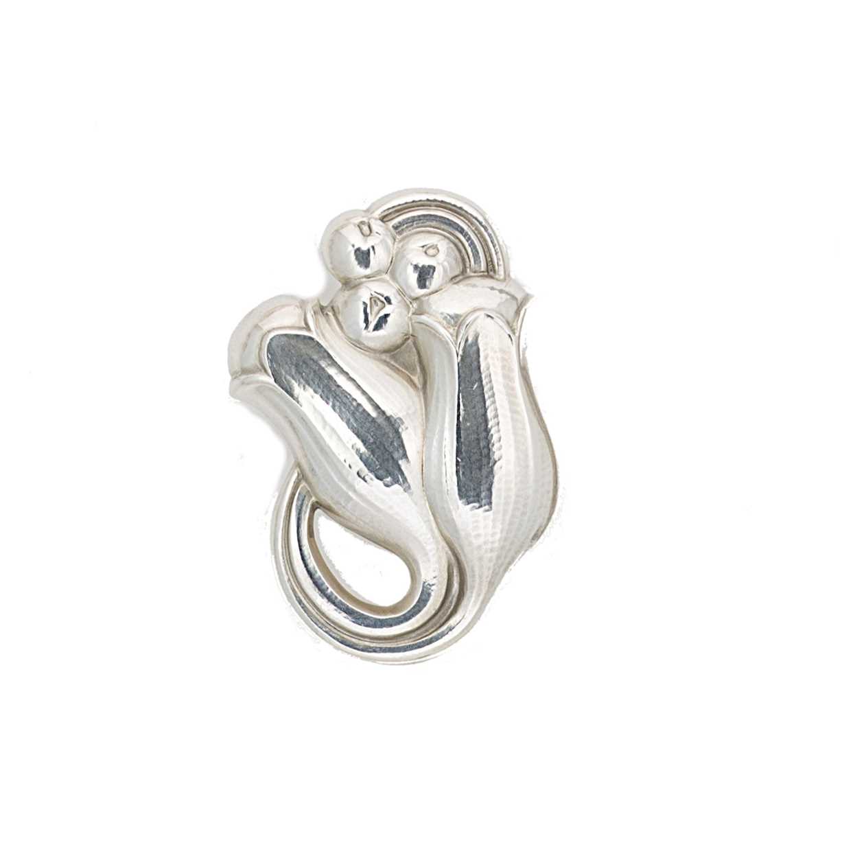 Lot 6 - Georg Jensen - A tulip brooch