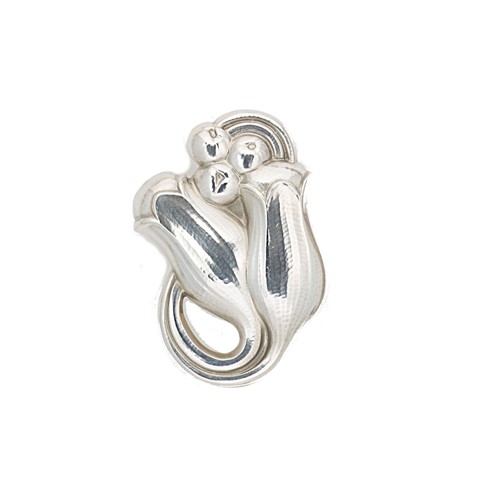 Lot 6 - Georg Jensen - A tulip brooch