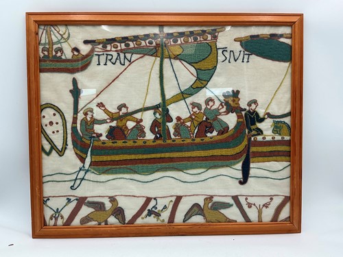 Lot 524 - A hand stitched needlework portion of the...