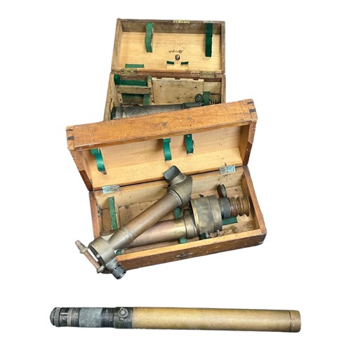 Lot 199 - A boxed wartime 7 x 50 monocular gun sight, an...