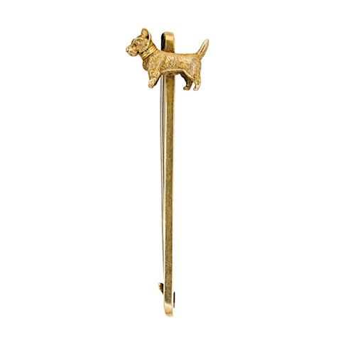 Lot 53 - A late Victorian novelty dog brooch