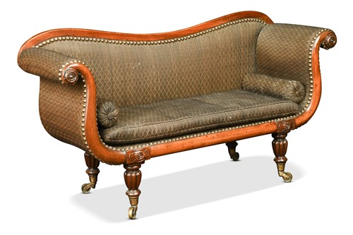 Lot 662 - A Regency mahogany child's sofa