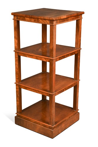 Lot 532 - A mahogany four-tier etagere, 19th century and later