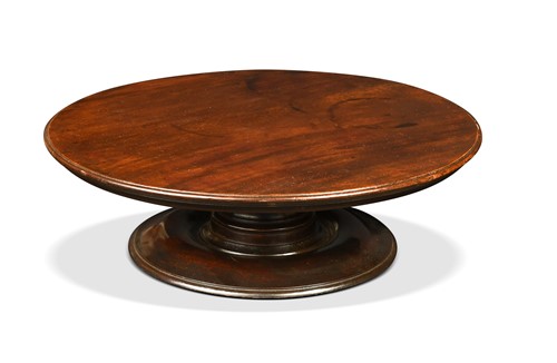 Lot 576 - A circular mahogany lazy susan, 19th century