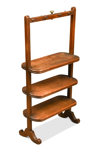 Lot 477 - A small mahogany three tier stand, early 19th century