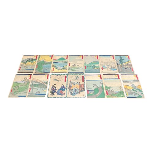 Lot 115 - A collection of Japanese prints, unframed