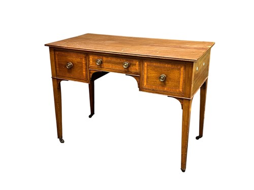 Lot 713 - An Edwardian mahogany dressing table, with...
