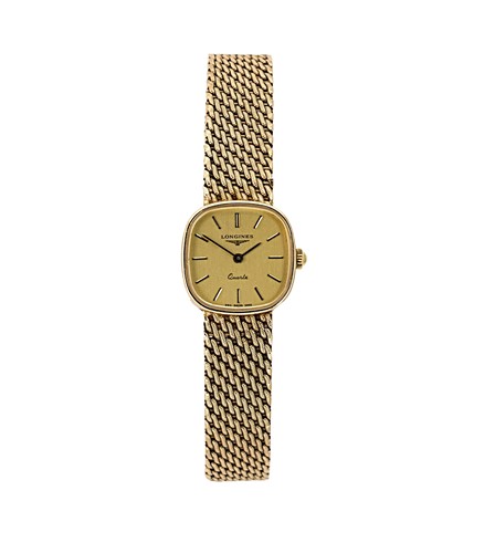 Lot 261 - Longines - A 9ct gold wristwatch