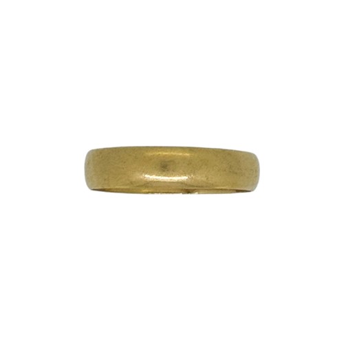 Lot 66 - A wedding band, size P, hallmarked 22ct gold,...