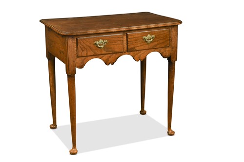 Lot 350 - An elm side table, 18th century