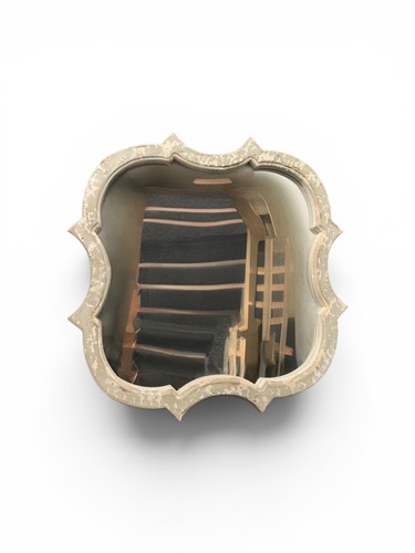 Lot 754 - An attractive modern cartouche shaped mirror...