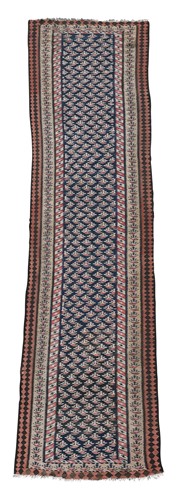 Lot 385 - A Qashqai kilim runner rug, circa 1930