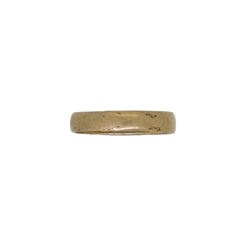 Lot 2 - A wedding band, size K, hallmarked 18ct gold,...