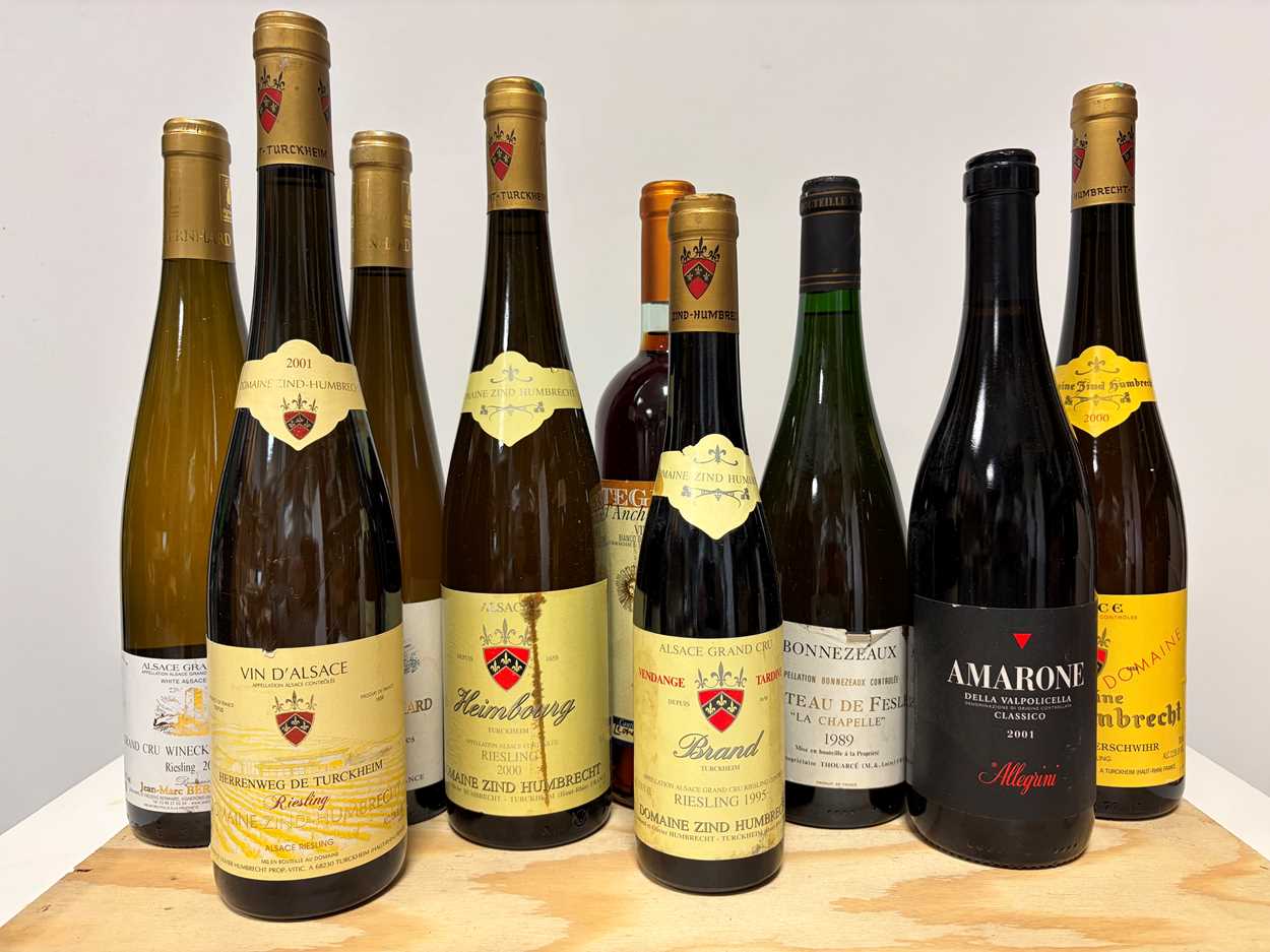 Lot 12 - Nine wines.