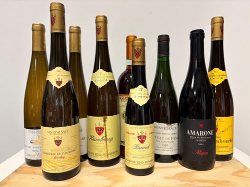 Lot 12 - Nine wines.