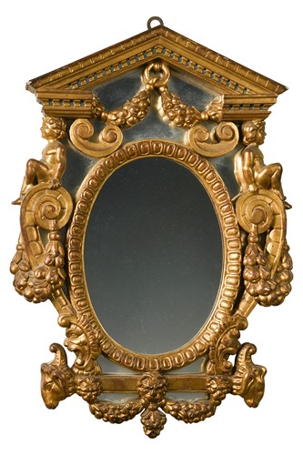 Lot 344 - A Baroque style giltwood mirror