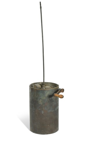 Lot 710 - A cylindrical body clockwork mechanism, late 18th or early 19th century