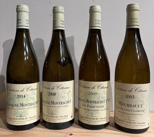 Lot 82 - White Burgundy, Chateau de Citeaux, Philippe Bouzereau, 4 bottles.