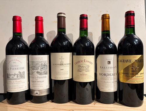 Lot 95 - Bordeaux red wines, 12 bottles.