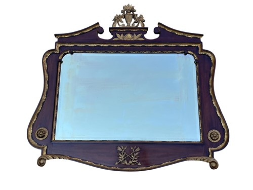 Lot 763 - A George III style mahogany and parcel gilt...