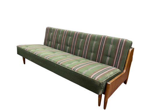 Lot 630 - A Mid-Century Danish design, teak sofa...