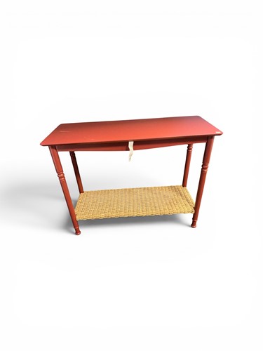 Lot 720 - A modern painted two-tier side table with...