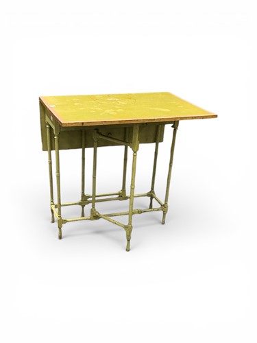 Lot 583 - A late 19th century gate-leg table, later...