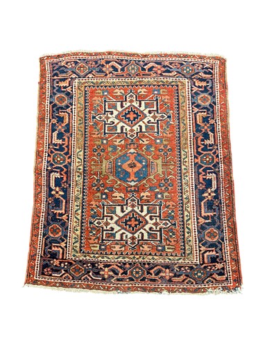 Lot 798 - A small Heriz rug, late 20th century, 135 x 104cm