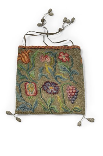 Lot 337 - An Elizabethan-style sweet bag, 19th or early 20th century