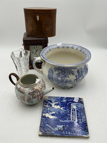 Lot 66 - Collectables to include an oval pokerwork...