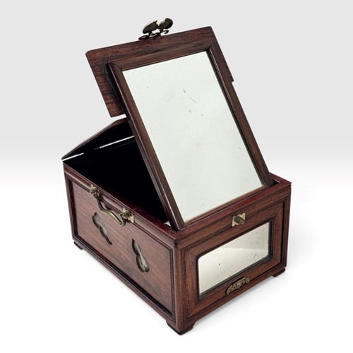 Lot 55 - A Chinese huali dressing box, 19th/20th century