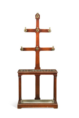 Lot 697 - A mahogany hall stand, mid 19th century
