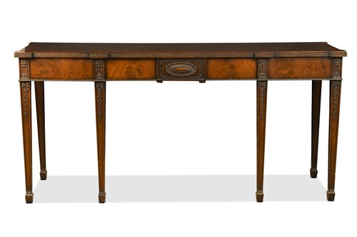 Lot 535 - A George III style mahogany serving table, by Maple & Co
