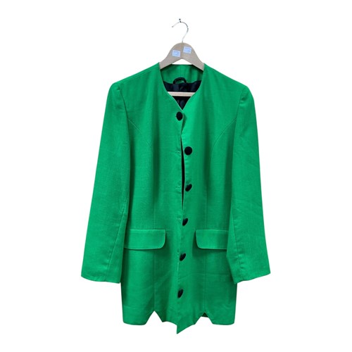Lot 161 - A mid-green jacket by Zandra Rhodes