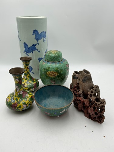 Lot 9 - A hardstone incense holder in the form of...