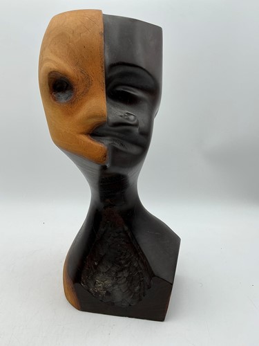 Lot 207 - Anthony Cole hardwood sculpture of a face,...