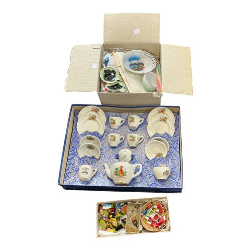 Lot 71 - Amersham Pottery children's nursey teaset, in...