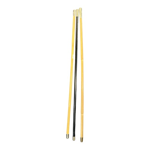 Lot 119 - Three swagger sticks, one with ebony shaft