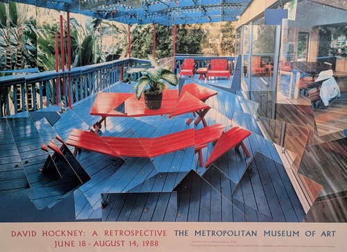 Lot 484 - Hockney exhibition poster David Hockney: A...