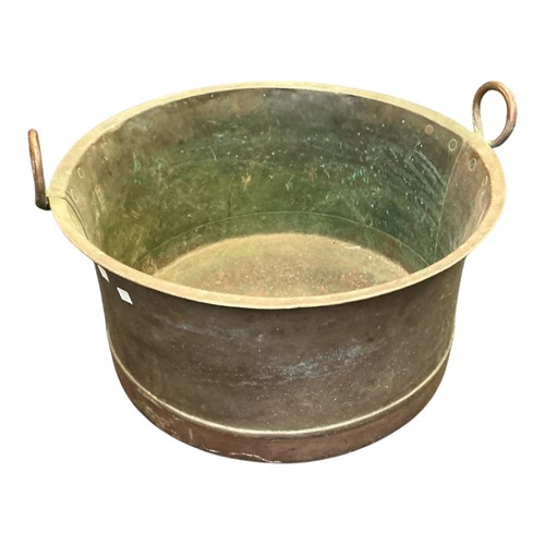 Lot 225 - A copper vessel or planter, 20th century, with...