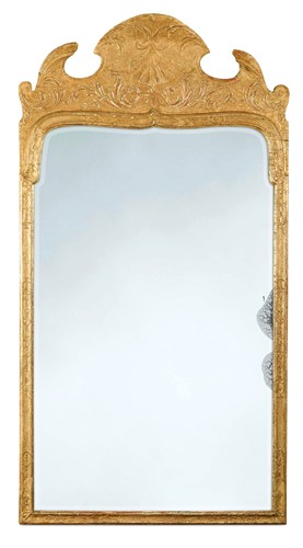 Lot 412 - A George II giltwood wall mirror