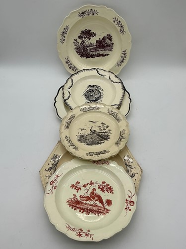 Lot 7 - Items of 18th century creamware, to include a...