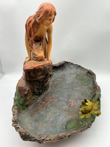 Lot 69 - August Otto, a large terracotta sculpture of a...